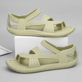 Xajzpa Beach Vacation Summer Sandals for Men Fashion Comfortable Couples Retro Roman Sandals Non-Slip Eva Outdoor Open-Toe Water Shoes