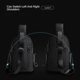 Xajzpa - Male Shoulder Chest Bag for Men Casual Crossbody Bag Men Anti Theft School Summer Outdoor Short Trip Messengers Sling Bag