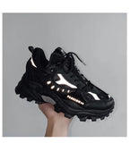 Xajzpa Men's Vulcanized Shoes Luxury Sneakers Harajuku Chunky Sneakers Autumn Running Footwear Male High Fashion Zapatos Hombre
