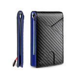 Xajzpa Carbon Fiber Rfid Men Wallets Money Bag Slim Thin Card Man Wallet Luxury Male Small Short Purse Bi-fold Vallet Billfold