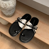 Xajzpa Brand New Women Slippers Beach Platform Slides Open Toe Bow Woman Slippers Clappers Summer Footwear Slip On Soft Sandal