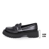 Xajzpa Cross Women's Shoes Round Toe Bow-Knot Patent Leather Ballet Flats Loafers With Fur Casual Female Sneakers Butterfly New Big Siz