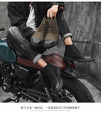 Xajzpa Men's Chelsea Cotton Boots Winter Men's Genuine Leather Shoes High Top Men Plush Sapato Social Masculino Zapatos Para Hombres