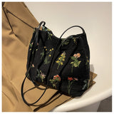 Xajzpa - Luxury Brand Large Flowers Tote Bag New High-quality Fabric Women's Designer Handbag High Capacity Shoulder Bags