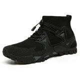 Xajzpa Men Denim Boots New Mesh Breathable Hiking Outdoor Comfortable Leisure Travel Sports Shoes High-quality Shoes Hiking Boots