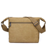 Horizontal Men's Canvas Shoulder Messenger Bag To Do Business Collection Wallet Travel Bag Mobile Phone Bag Men's Shoulder Bag