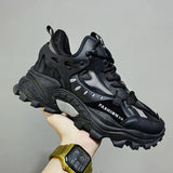 Xajzpa Men's Vulcanized Shoes Luxury Sneakers Harajuku Chunky Sneakers Autumn Running Footwear Male High Fashion Zapatos Hombre