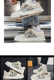 Xajzpa 2025 Men's Sneakers Casual Shoes Fashion Leather Men Non-slip Wear-resistant Comfortable  Couple Shoes Tenis Masculino