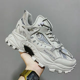Xajzpa Men's Vulcanized Shoes Luxury Sneakers Harajuku Chunky Sneakers Autumn Running Footwear Male High Fashion Zapatos Hombre