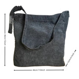 Autumn Winter New Casual Tote Bag Large Capacity Simple Versatile Solid Shoulder Bag Lazy Retro Commuter Hasp Corduroy Bag