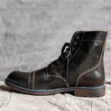 Xajzpa 39-48 Genuine leather Men Boots Comfortable Fashion Brand Ankle Boots