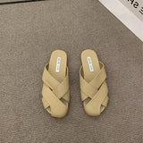 Xajzpa Shoes Slippers Flat Summer Clogs Woman Luxury Slides Beach Rubber Designer Soft Silver Casual Leisure Women's Shoes Silver Rubbe