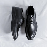 Xajzpa Height Boosting Men's Formal Shoes 3/6/8cm Spring Classic Fashion Business Luxury Men's Versatile Oxford Suit Shoes