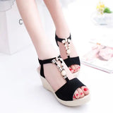 Xajzpa Fashion Womens Shoes 2025 Beige Heeled Sandals Open Toe Med Clogs Wedge Luxury Black Girls Elastic Band Peep Comfort Medium  Pla