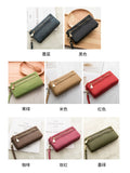 Xajzpa Retro Fashion Women's Long Wallet PU Leather High Quality Card Seat Classic Women's Wallet Multi functional Folding Zipper Wallet