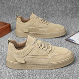 Xajzpa New Men Skateboarding Shoes Outdoor Platform Running Solid Sneakers Comfortable Breathable Lightweight Sport Casual Shoes