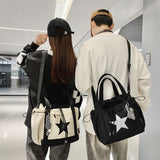 Xajzpa - Personality Women Crossbody Bag Wholesale Large Capacity Couple Shoulder Bag New Casual Nylon Tote Bag Luxury Drawstring Handbag