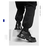 Xajzpa Men's Low-top Casual Leather Shoes Thick-soled Heightened Formal Leather Shoes Men's New Heightened All-match Men's Shoes