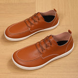 Xajzpa Men's vulcanized fashionable breathable casual sports shoes, lightweight and wide barefoot men's outdoor walking shoes