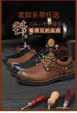 Xajzpa Men Genuine Leather Vintage Loafers Casual Shoes Mens Breathable Driving Flats Fashion Sewing Men Leisure Shoes Sneakers