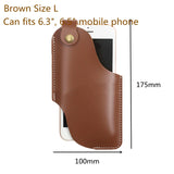 Xajzpa Soft PU Leather Phone Case for Men Pouch Belt Waist Bag for iPhone Huawei Xiaomi Loop Holster Case Wallet Purse Phone Holder
