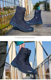 Xajzpa Men's Fashion Canvas Shoes Spring and Autumn Outdoor Shoes Thick-soled High-top Shoes Cuff Shoes Fashion Sports Shoes