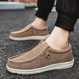 Xajzpa Men Canvas Shoes New Arrival Summer Autumn Comfortable Lightweight Casual Shoes Brand Fashion Flat Loafers Shoes for Men