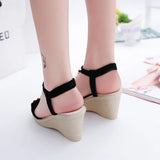 Xajzpa Fashion Womens Shoes 2025 Beige Heeled Sandals Open Toe Med Clogs Wedge Luxury Black Girls Elastic Band Peep Comfort Medium  Pla