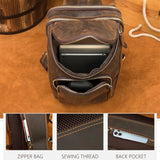 Xajzpa Casual Genuine Leather Chest Bag Pack Men iPad Mini Cow Leather Shoulder Bags Male Anti Theft Crossbody Summer Sling bags