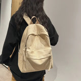 Men and Women Suede Solid Backpack Fashion College Couple Leisure Bagpack Winter School Bag Cute Girls Bookbag Boy Cool Knapsack