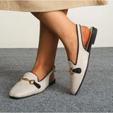 Xajzpa Women Platform Sandals Anti-slip Closed Toe Metal Shoes Women Flat Outdoor Round Toe Wedge Sandals Women Sandalias De Mujer