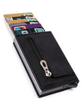 Xajzpa PU Leather Men Wallet Rfid Anti-magnetic Credit Cards Holder With Organizer Coin Pocket & Money Clips Purse