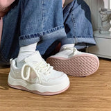 2024 Spring and autumn new casual fashion shoes board shoes Korean version of students lightning soft sole small white shoes