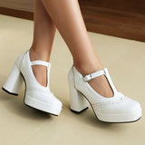Xajzpa African Woman Shoe Beige High Heels Shallow Mouth Square Toe Chunky Sandals Sexy Pump Burgundy Straps 12cm Spring Casual Block T