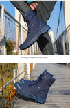 Xajzpa Men's Fashion Canvas Shoes Spring and Autumn Outdoor Shoes Thick-soled High-top Shoes Cuff Shoes Fashion Sports Shoes
