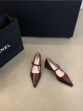Xajzpa Retro Style Thick Heel Spring and Autumn Women Mary Jane Shoes Fashion Shallow Pointed Toe Ladies Comfort Office Pumps Footwear