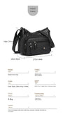 Xajzpa  Fashion Trend Four Seasons Soft Leather Multi layer Multi pocket Car Seam Multi layer Single shoulder Crossbody Bag Women's Bag