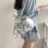 Korean Fashion Backpacks for Girl Large Capacity Pu Leather Flap School Bag Luxury Travel Shoulder Bag Women Backpacks