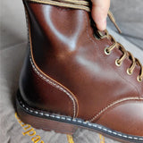 Xajzpa 39-48 Genuine leather Men Boots Comfortable Fashion Brand Ankle Boots