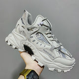 Xajzpa Men's Vulcanized Shoes Luxury Sneakers Harajuku Chunky Sneakers Autumn Running Footwear Male High Fashion Zapatos Hombre