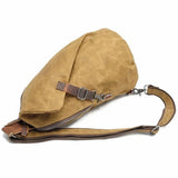 Crossbody Bag for Men Messenger Chest Bag Pack Casual Bag Waterproof Canvas Single Shoulder Strap Pack