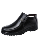 Xajzpa Winter  shoes for men cold resistant thickened warm high top casual cotton shoes simple comfortable daily men's cotton boots