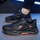 Xajzpa Men's Chunky Dad Shoes: 2025 Summer Breathable Running Sneakers with Thick Soles for Students