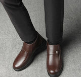 Xajzpa Winter  shoes for men cold resistant thickened warm high top casual cotton shoes simple comfortable daily men's cotton boots