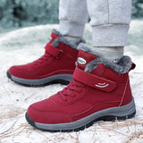 Xajzpa New men's autumn winter thick cotton shoes sporty anti slip wear-resistant simple comfortable multifunctional warm snow boots