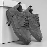 Xajzpa New Men Skateboarding Shoes Outdoor Platform Running Solid Sneakers Comfortable Breathable Lightweight Sport Casual Shoes