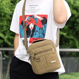 Xajzpa New Fashion Mens Canvas Bag Casual Handbag Shoulder Bag Messenger Bag