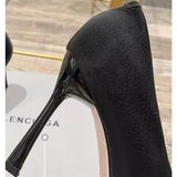 Xajzpa New High Heels Women Shoes Wedding Stilettos Luxury Sandals Spring Autumn New Crystal Pointed Toe Dress Party Pumps Women Shoes
