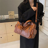 Xajzpa Female Handbag Large Capacity Shoulder Bags Big Stylsih Tote Bag Ladies Soft Leather Hobos Messenger Bags Women Shopper Bag Sac