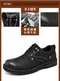 Xajzpa Men Genuine Leather Vintage Loafers Casual Shoes Mens Breathable Driving Flats Fashion Sewing Men Leisure Shoes Sneakers